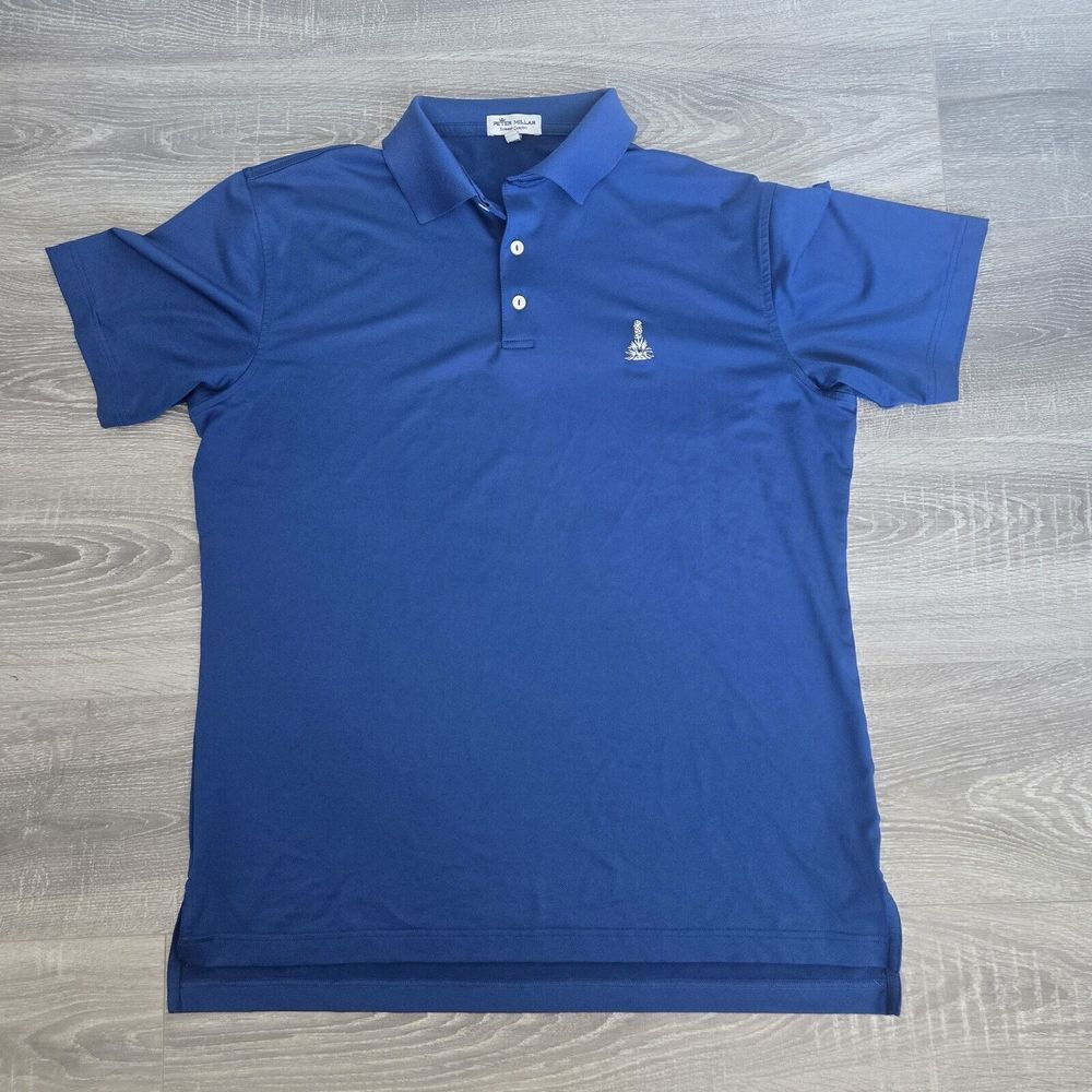 Peter Millar Summer Comfort Polo Royal Blue, Golf, Short Sleeve Size M‎